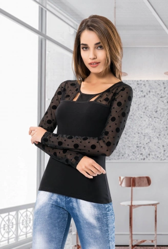 Derya Kurşun Uzun Kol Kadın Body 120