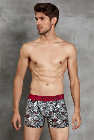 Doreanse Erkek Modal Baskılı Boxer 1812