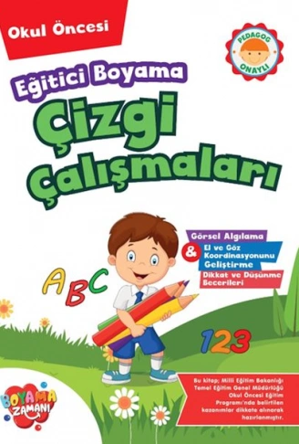 Kitap: Eğitici Boyama - Çizgi Çalışmaları
