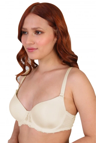 EKRU MI 189D Pedli Dantelli Balenli Sütyen