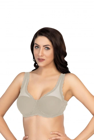 EKRU MI Emay 172 D PEDLİ DANTELLİ BALENLİ MİNİMAZER