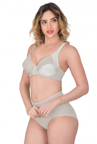 EKRU MI Emay 183 B Yan Destekli Toparlayıcı Balenli Sütyen