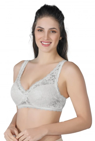 EKRU MI Emay 188 C Pedli Dantelli Telli Toparlayıcı Sütyen