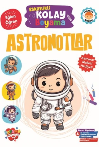 Kitap: Etkinlikli Kolay Boyama -Astronotlar