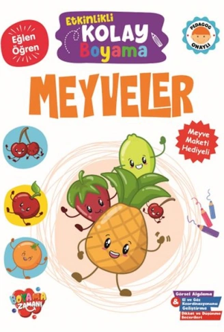Kitap: Etkinlikli Kolay Boyama -Meyveler