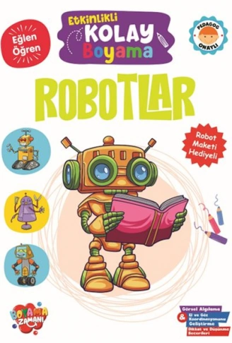 Kitap: Etkinlikli Kolay Boyama -Robotlar