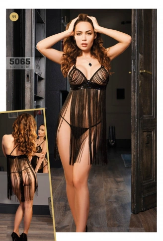 Fantazi Püsküllü BabyDoll Takım 5065
