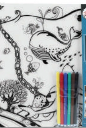 Kitap: Funny Mat - Çiftlik Ve Derin Deniz 6Lı Kalem Hediyeli 30 x 40 cm