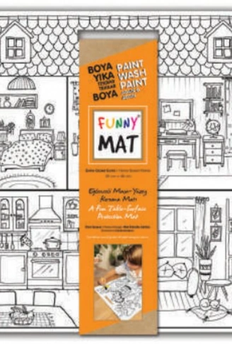 Kitap: Funny Mat - Evim Güzel Evim 40x40cm