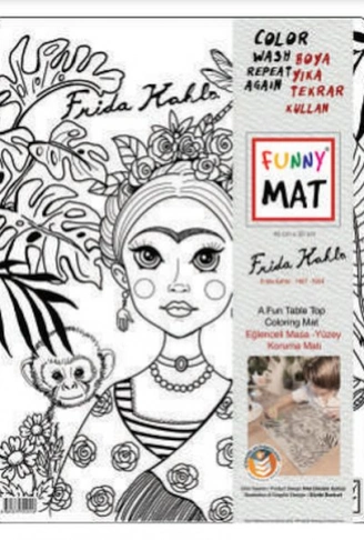 Kitap: Funny Mat - Frıda Kahlo 30 X 40 Cm