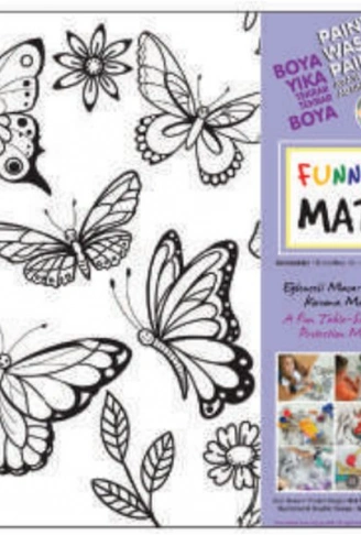 Kitap: Funny Mat - Kelebekler 33,5x48cm
