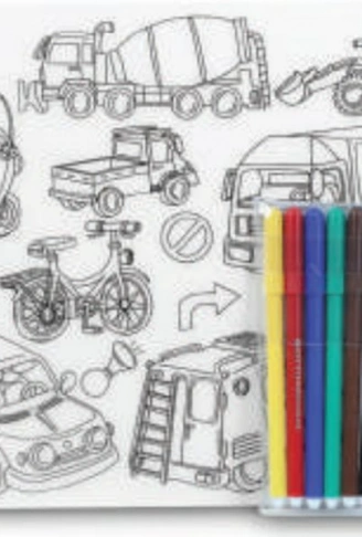 Kitap: Funny Mat - Korsanlar Ve Araçlar 6Lı Kalem Hediyeli 25 x 35 cm