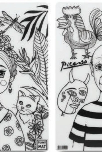 Kitap: Funny Mat - Pablo Pıcasso Ve Frıda Kahlo 6Lı Kalem Hediyeli 30 x 40 cm