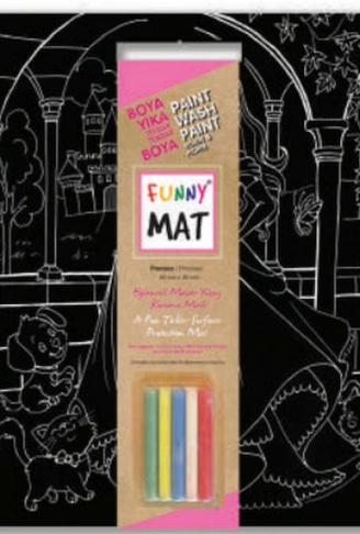 Kitap: Funny Mat - Prenses 40x40cm