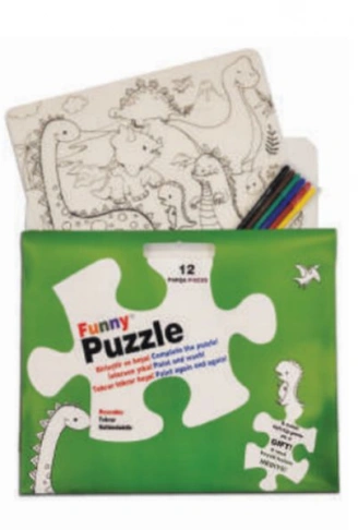 Kitap: Funny Mat Puzzle - Dinozor Çağı 30x40cm