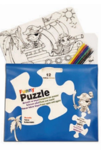 Kitap: Funny Mat Puzzle - Korsan Adası 30x40cm