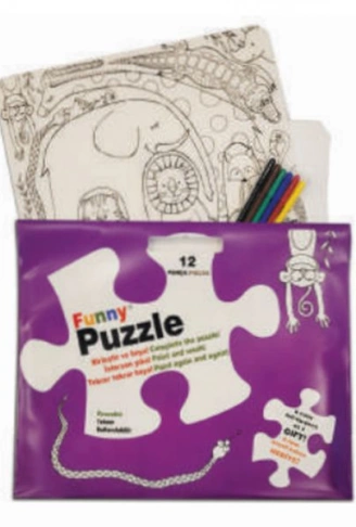 Kitap: Funny Mat Puzzle - Sevimli Dostlar 30x40cm