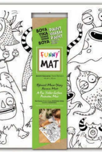 Kitap: Funny Mat - Sevimli Canavarlar 40x40cm