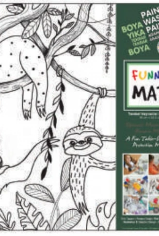Kitap: Funny Mat - Tembel Hayvanlar 33,5x48cm