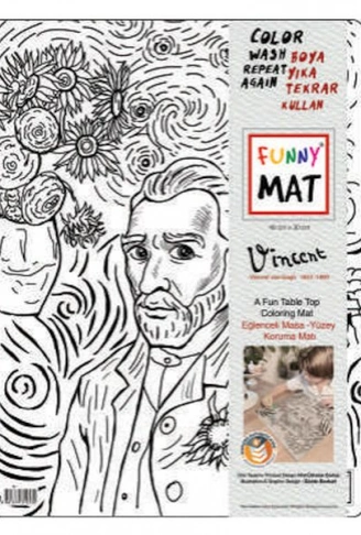 Kitap: Funny Mat - Vıncent Van Gogh 30 X 40 Cm
