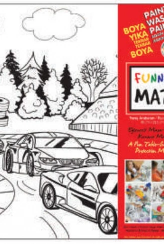 Kitap: Funny Mat - Yarış Arabaları 33,5x48cm