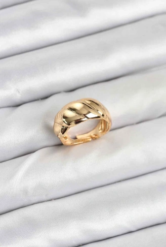 Gold Renk Bombeli Sarmal Yüzük