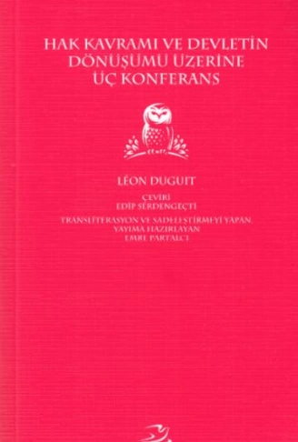 Hak Kavramı Devletin Dönüşümü Üzerine Üç Konferans