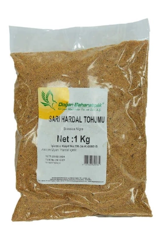 Hardal Tohumu Tane Doğal Sarı 1000 Gr Paket