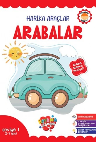 Kitap: Harika Araçlar – Arabalar Seviye 1 (2-3 Yaş)