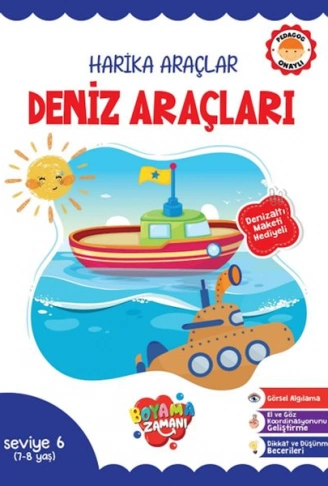 Kitap: Harika Araçlar – Deniz Araçları Seviye 6 (7-8 Yaş)