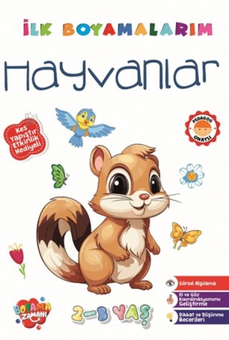 Kitap: İlk Boyamalarım -Hayvanlar