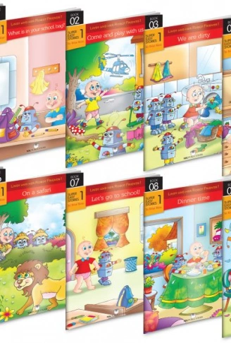 Kitap: İngilizce İlkokul 1.Sınıf Hikaye 10lu set Karekod Dinlemeli