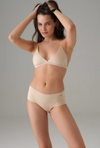 Kadın Ten Lazer Kesim Dikişsiz İnvisible Külot Slip 6163