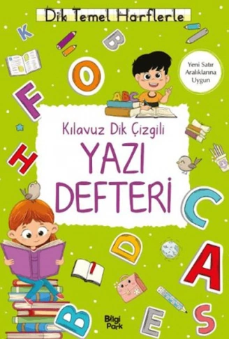 Kılavuz Dik Çizgili Yazı Defteri (Büyük Boy)