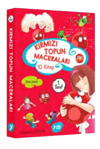 Kitap: Kırmızı Topun Maceraları 1. Sınıf Renkli Heceli Düz Yazı 10 Kitap