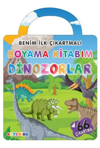 Kitap: Benim İlk Çıkartmalı Boyama Kitabım - Dinozorlar