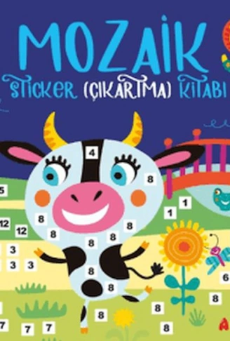 Kitap: Mozaik Sticker Çıkartma Kitabı - Lacivert