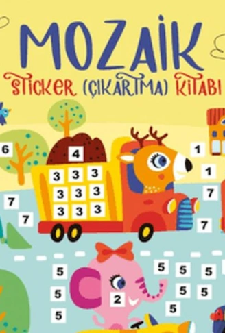 Kitap: Mozaik Sticker Çıkartma Kitabı - Sarı