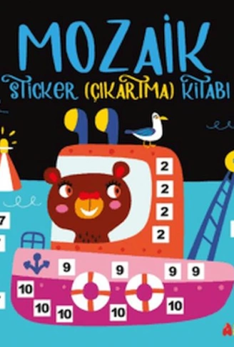 Kitap: Mozaik Sticker Çıkartma Kitabı - Siyah