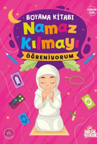Kitap: Namaz Kılmayı Öğreniyorum Kız - Boyama