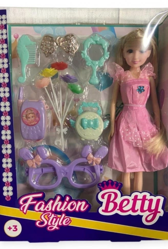 KMB926  GÜZELLİK SETİ AKSESUARLI KUTULU BEBEK