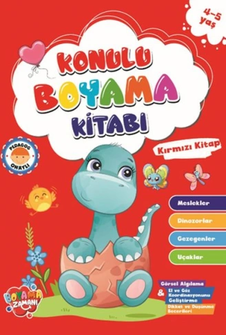 Kitap: Konulu Boyama - KırmızıKitap (4-5 Yaş)