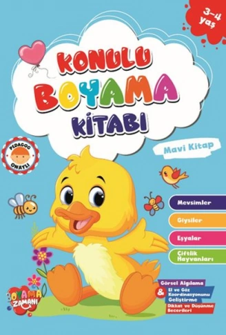 Kitap: Konulu Boyama - MaviKitap (3-4 Yaş)