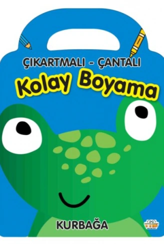 Kitap: Kurbağa - Çıkartmalı-Çantalı Kolay Boyama