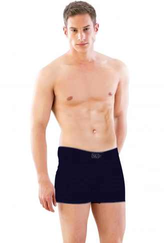 LACİVERT  MI Emay 2108 Seamless uzun Erkek Boxer