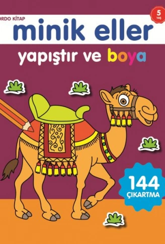 Kitap: Minik Eller Yapıştır Ve Boya - Bordo Kitap