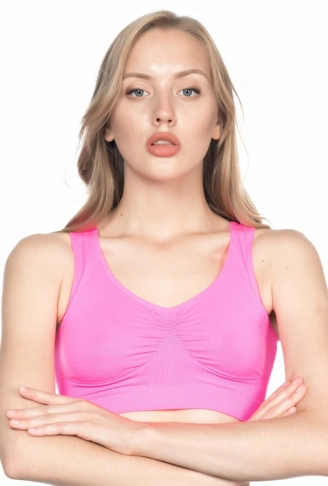 NEON FUŞYA MI Emay 4001 Soft Sporcu Büstiyer