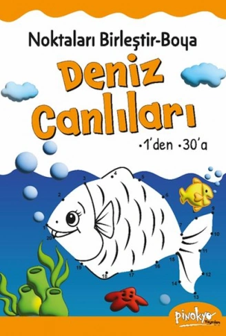Kitap: Noktaları Birleştir-Boya Deniz Canlıları-1’den 30’a