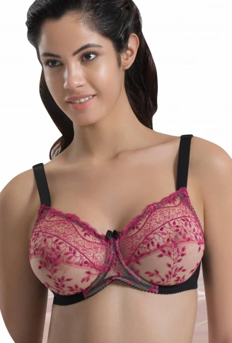 SİYAH BORDO MI Emay 148 C Balenli Toparlayıcı Sütyen