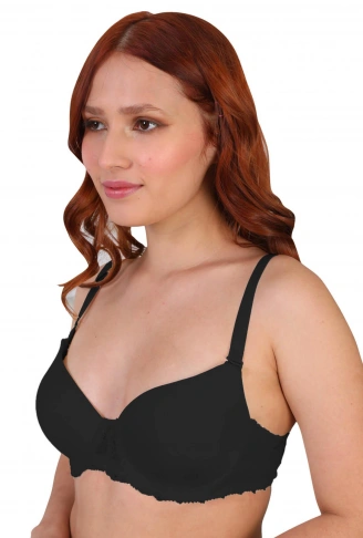 SİYAH MI 189B Pedli Dantelli Balenli Sütyen